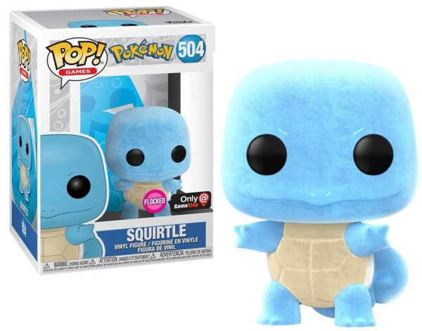 Pokemon Squirtle (504 Flocked) Pop Vinyl Figure