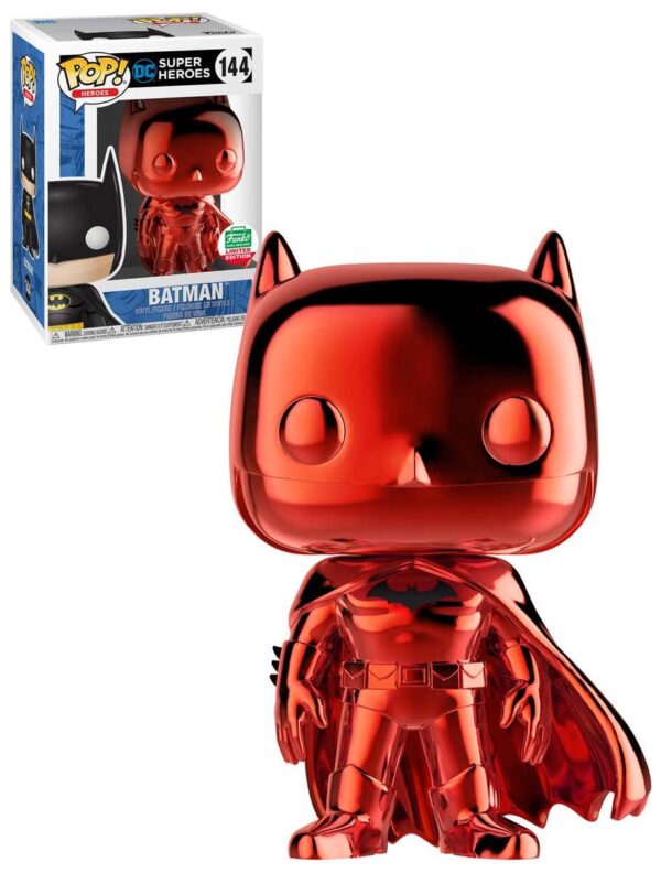 DC Super Heroes - Batman Red Chrome (144) Pop Vinyl Figure