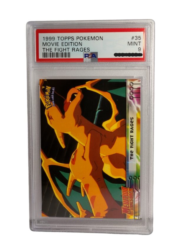 Pokemon: The Fight Rages (Charizard) - Topps Pokemon Movie Edition, 1999 (Graded PSA 9)