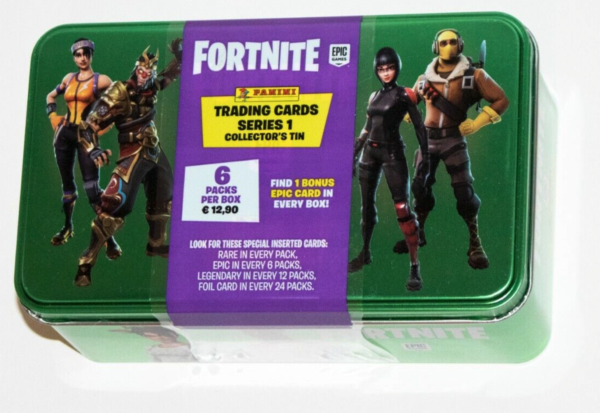 Fortnite 2019 Panini sealed series 1 Tin-Box 6 Packs