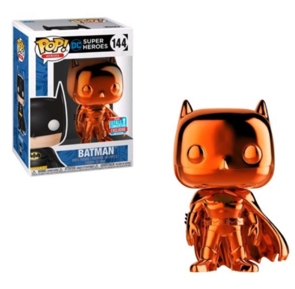 DC Super Heroes - Batman Orange Chrome (144) Pop Vinyl Figure