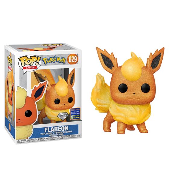 Pokemon Flareon (629 Diamond Ltd Ed) Pop Vinyl Figure