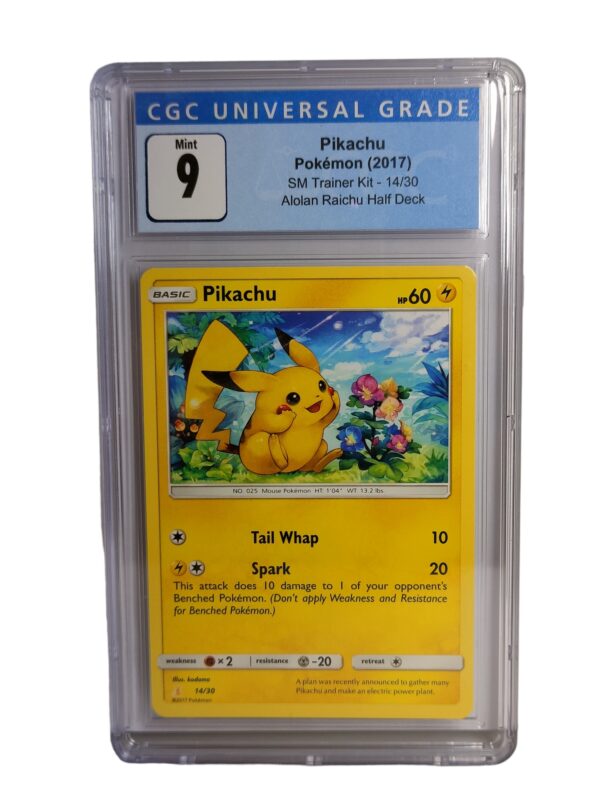 Pokemon: Pikachu - SM Trainer Kit Alolan Raichu Half Deck, 2017 (Graded CGC 9)