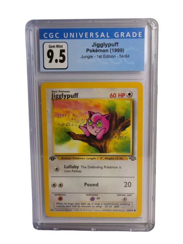 Pokemon: Jigglypuff - Jungle 1st Edition, 1999 (Graded CGC 9.5)