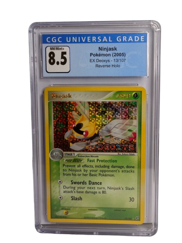 Pokemon: Ninjask - EX Deoxys Reverse Holo, 2005 (Graded CGC 8.5)