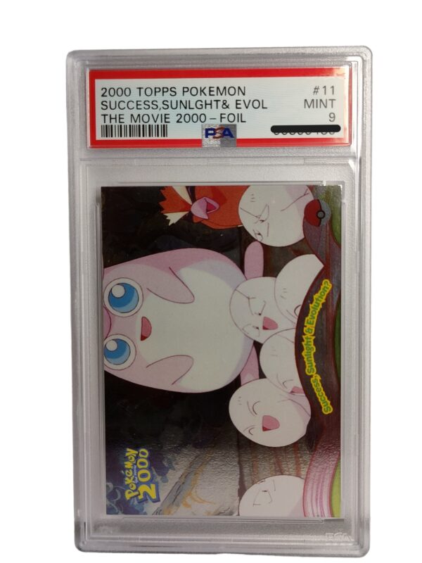 Pokemon: Success, Sunlight and Evolution Foil - Topps Movie, 2000 (Graded PSA 9)