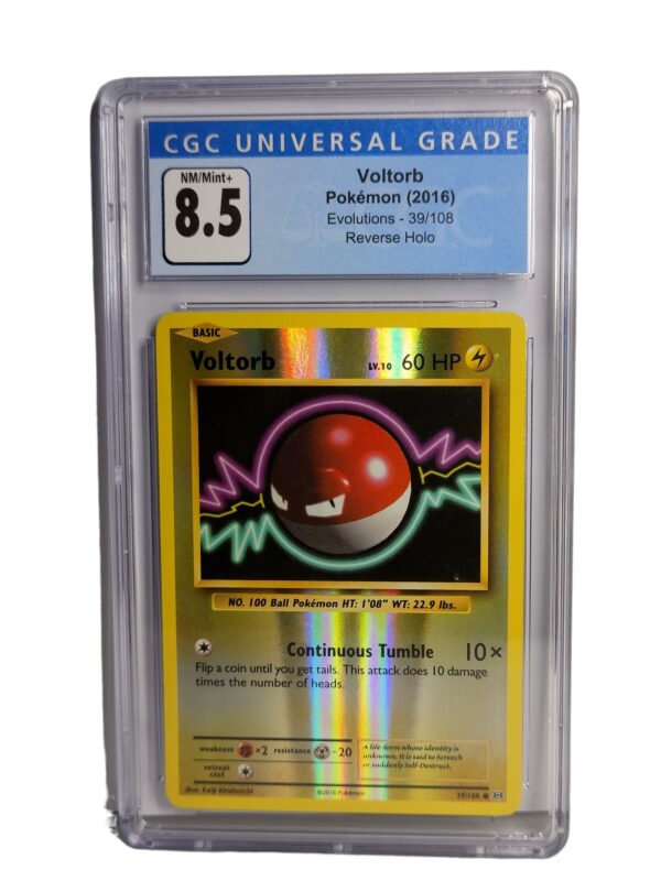 Pokemon: Voltorb - Evolutions Reverse Holo, 2016 (Graded CGC 8.5)