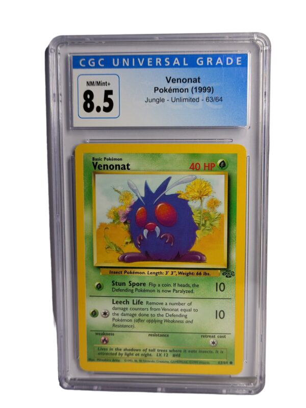 Pokemon: Venonat - Jungle Unlimited, 1999 (Graded CGC 8.5)