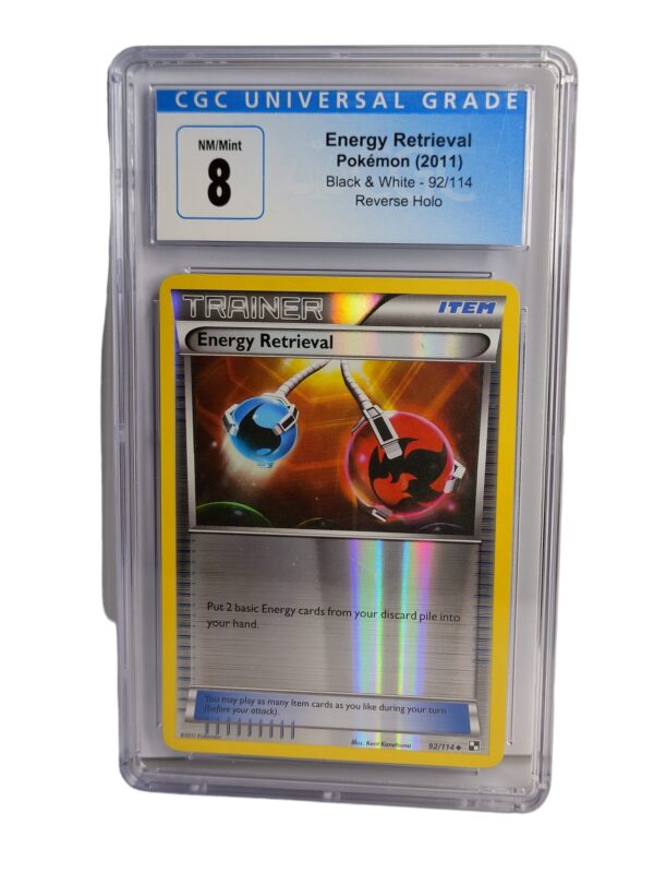 Pokemon: Energy Retrieval - Black and White Reverse Holo, 2011 (Graded CGC 8)