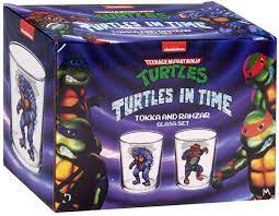 Nickelodeon 2021 TMNT Tokka & Rahzar Glass Set