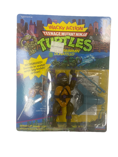 1989 TMNT Wacky Action Donatello Action Figure