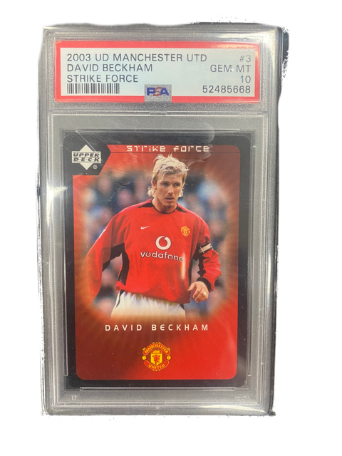 2003 UD Manchester UTD David Beckham Strike Force #3 PSA 10