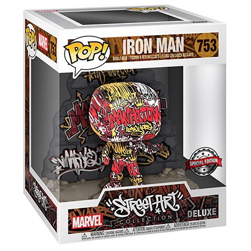 Marvel Street Art Iron Man 753 Deluxe Funko Pop