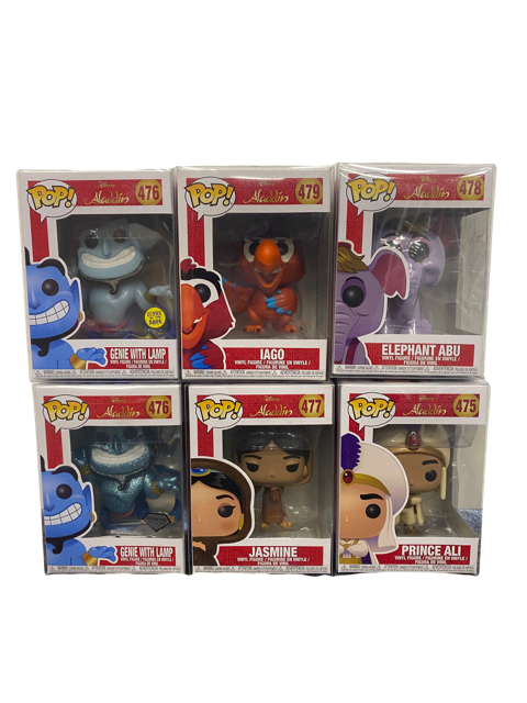 Disney Aladdin set of 6 Pop Vinyl Figures