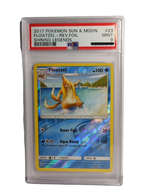 Pokemon: Floatzel - Shining Legends Reverse Holo, 2017 (Graded PSA 9)