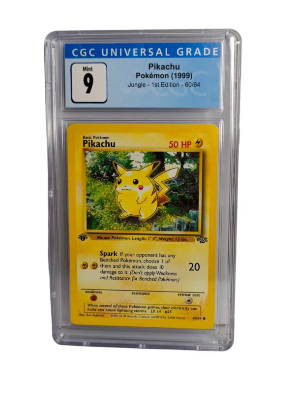 Pokemon: Pikachu - Jungle 1st Edition, 1999 (Graded CGC 9)